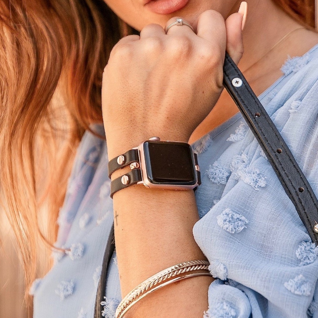 Italian Dark Brown Leather Band For Apple Watch Italian Dark Brown Leather Band For Apple Watch